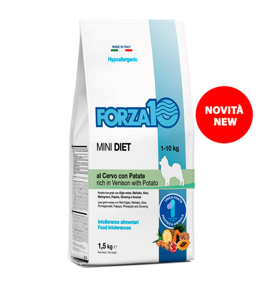 FORZA10 MINI DIET SINGLE PROTEIN WITH DEER WITH POTATOES 1,5KG