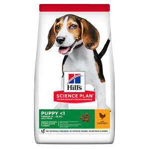Hill's Puppy Medium with chicken dog food