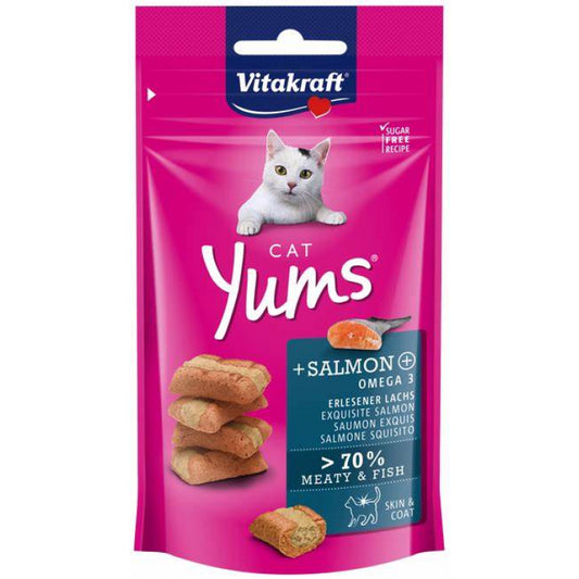 Vitakraft Cat Yums Salmon Cat Treats 40g