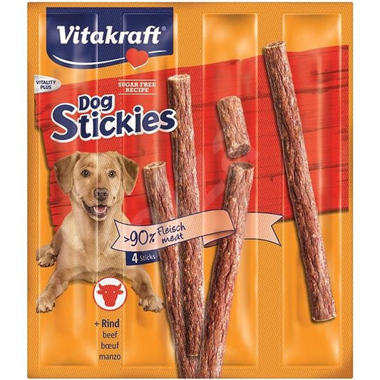Vitakraft Stickies snacks en stick para perros con buey container 44 g