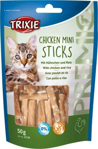 Premio Cat Treats Chicken Mini Sticks with Rice 50g