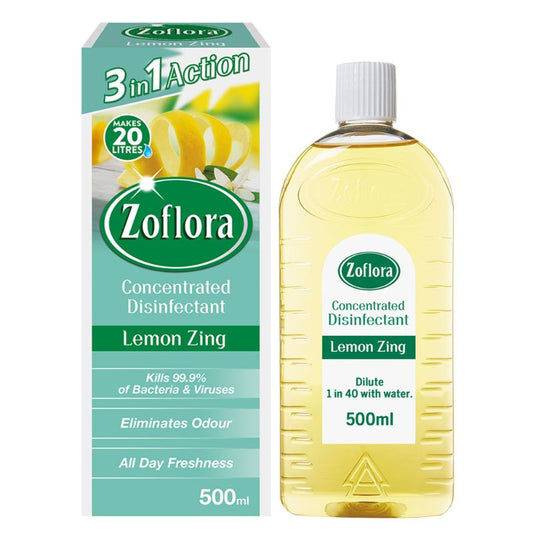 Zoflora Concentrated Disinfectant Lemon Zing - 500ml