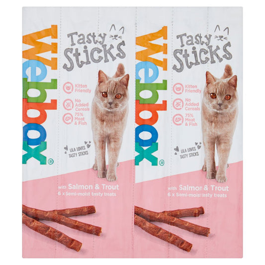 Webbox Tasty Sticks Salmon & Trout Cat Trea