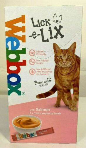 Webbox Lick e Lix Yoghurt Salmon Cat Treat 10 x 5 x 15g