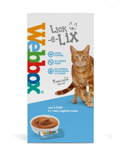Webbox Lick-e-Lix Liver Yoghurty Treat 5x10g