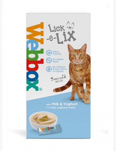 Webbox Lick e Lix Cat Treat with Milk & Yoghurt 15g