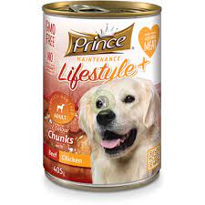 PRINCE LIFESTYLE DOG BEEF & CHICK 405G