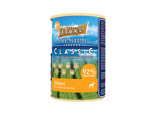 Prince Premium Classic Wet Dog Food Chicken With Pumpkin And Rosemary 400 Grams