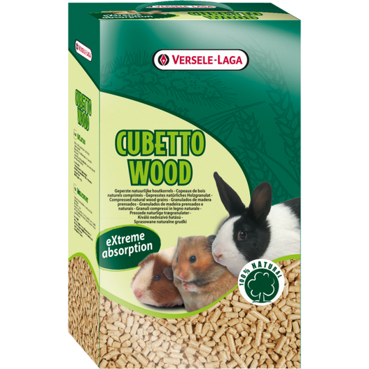 Versele-Laga Cubetto Wood 12 L 7kg - Pressed Natural Wood Pellets