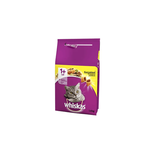 ‎Whiskas Cats Dry Food 1.4 Kg Adult Chicken