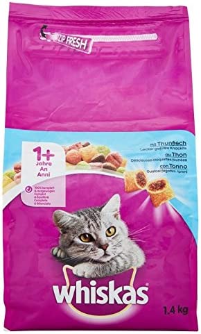 Whiskas Adult 1 + with Tuna Crunchies for cats 1.4 kg