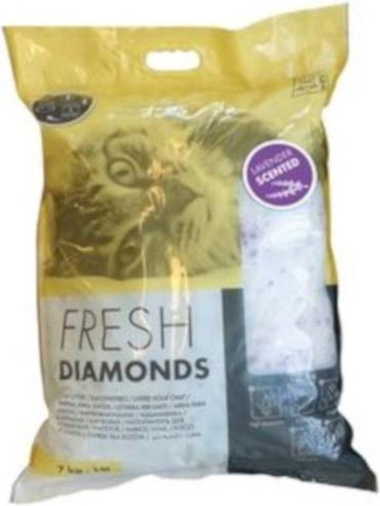M-pets Cat Litter Fresh Diamonds 15 Liter Grit White