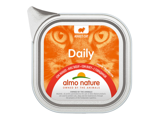 ALMO NATURE DAILY CATS 100G WITH BEEF