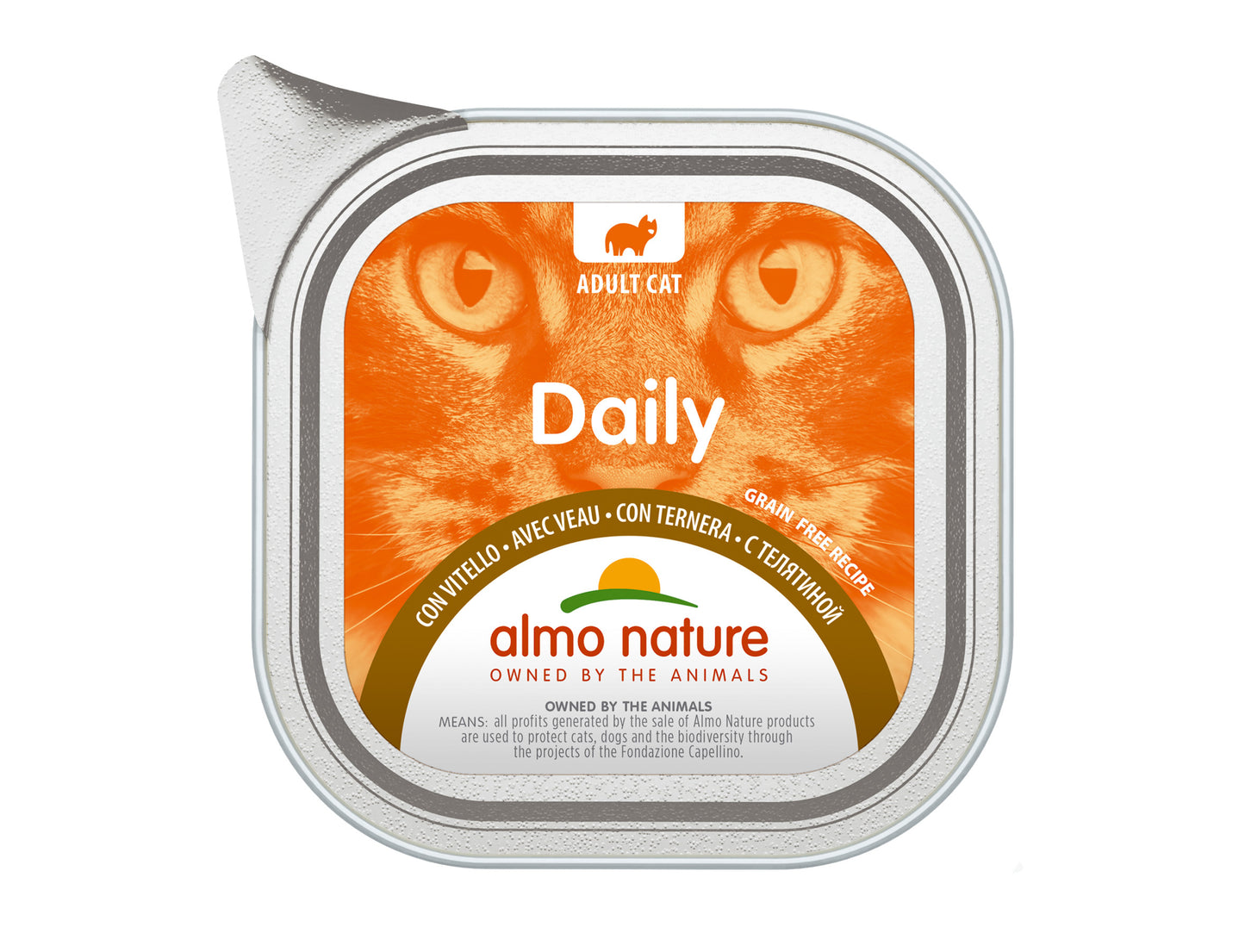 ALMO NATURE DAILY CATS 100G WITH VEAL