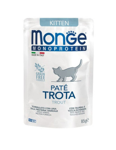 Monge Monoprotein Kitten - Trout 85g KITTEN