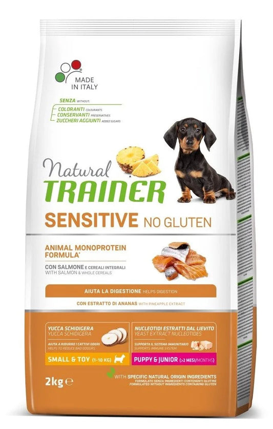Trainer Natural Sensitive No gluten Puppy & Junior Mini Salmon 2 kg