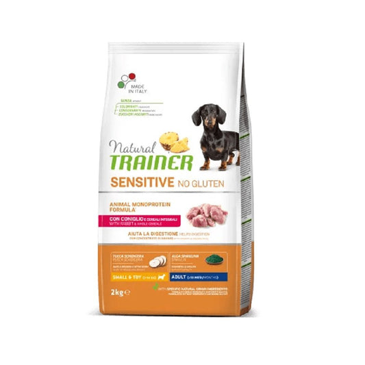 TRAINER NATURAL SENSITIVE PLUS RABBIT AND WHOLE GRAIN SMALL TOY 2 KG