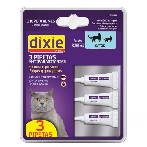 Dixie 3 Insecticide Pipettes for Cats