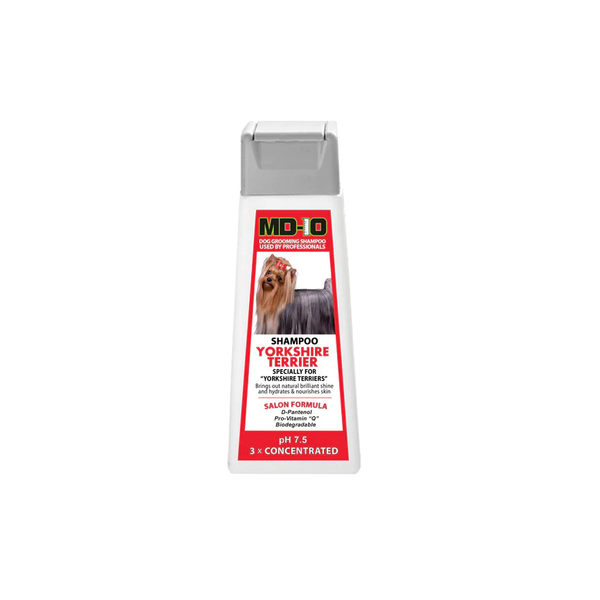 MD10 Dog Shampoo Yorkshire Terrier is Specially developed for Yorkshire Terriers.