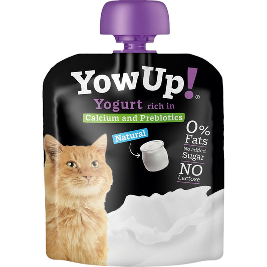 YOWUP Cat snack creamy plain yogurt lactose-free container 85 g