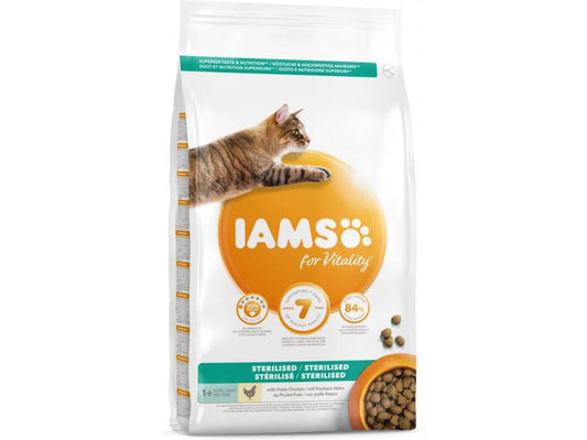 Iams Complete dry feed CAT Adult Sterilised Chicken 1,5kg for cats