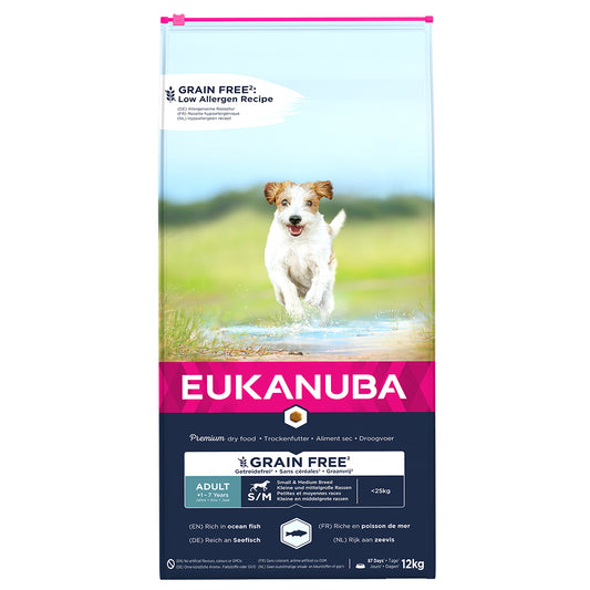 Eukanuba Dog Adult Small & Medium Grain Free 12kg