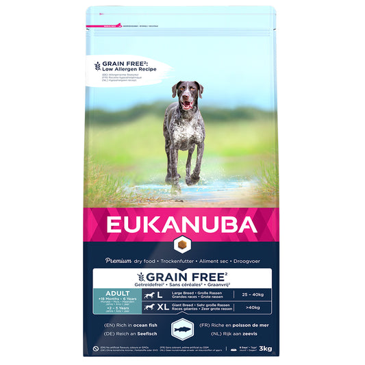 Eukanuba Adult ocean fish for large dogs grainfree 3 kg