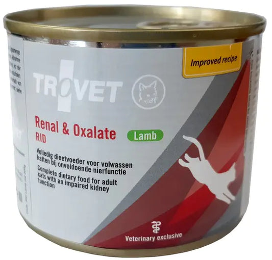 Trovet RID Renal & Oxalate for cat lamb can 200g