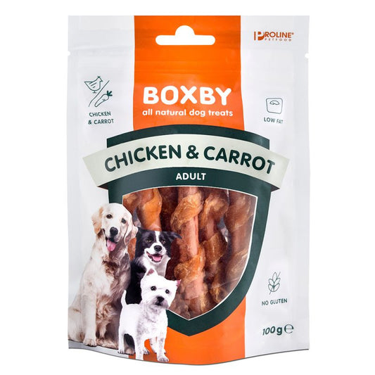 Boxby Chicken and Natural Carrot Snack 100g