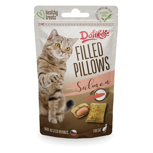 Filled pillows with salmon for cats 40g/12pcs