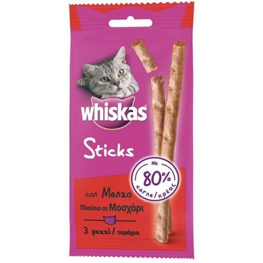 **OFFER** BUY 2 GET 1 FREE WHISKAS Beef Sticks for Cats