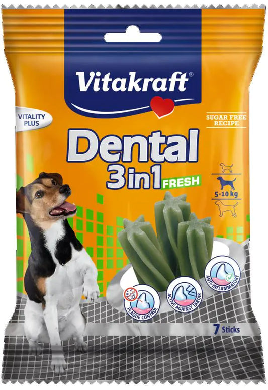 VITAKRAFT DENTAL 3in1 FRESH S 120g delicacy d/dog