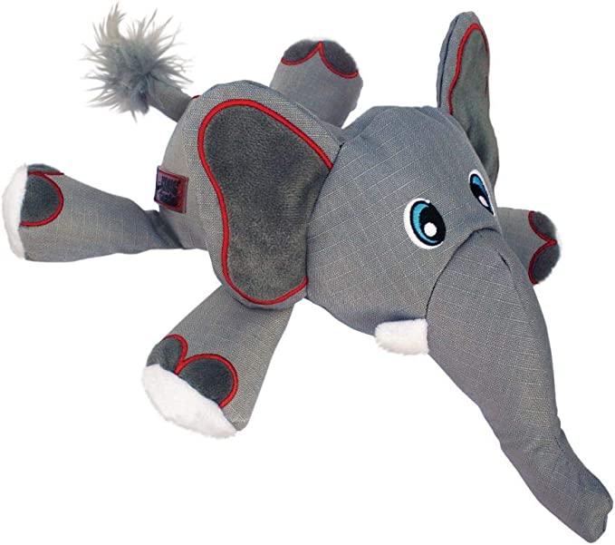 KONG - Cozie Ultra Ella Elephant - Squeaky Plush Dog Toy with Reinforced Seams - for Large Dogs