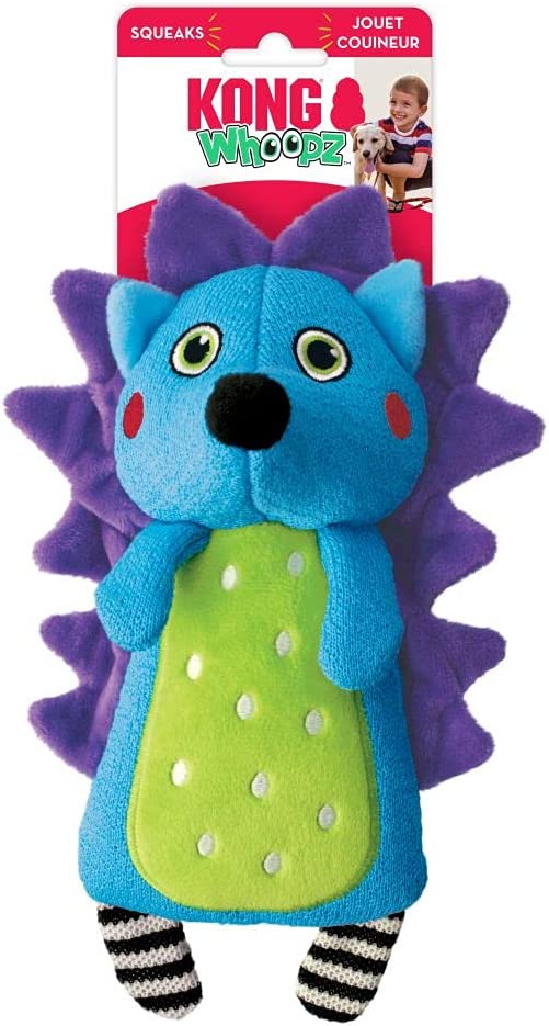 KONG Whoopz Hedgehog Dog Toy Blue Medium