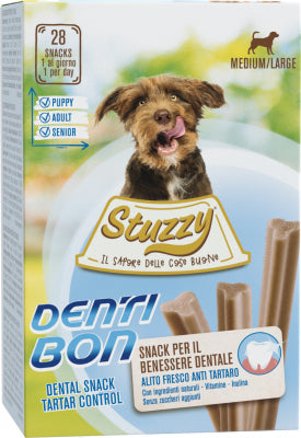 STUZZY DENTIBON Dental snacks for medium / large dogs - 180g x 4