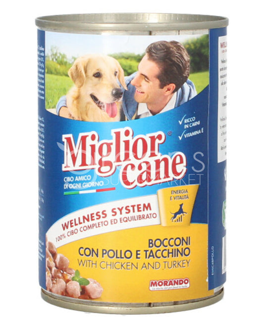 Miglior Cane Bocconi Pollo E Tacchino 405g