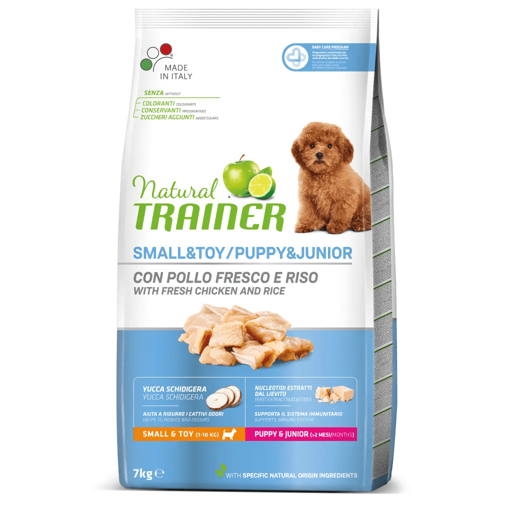 Natural Trainer Puppy & Junior Mini Dry Food For Puppies 7kg