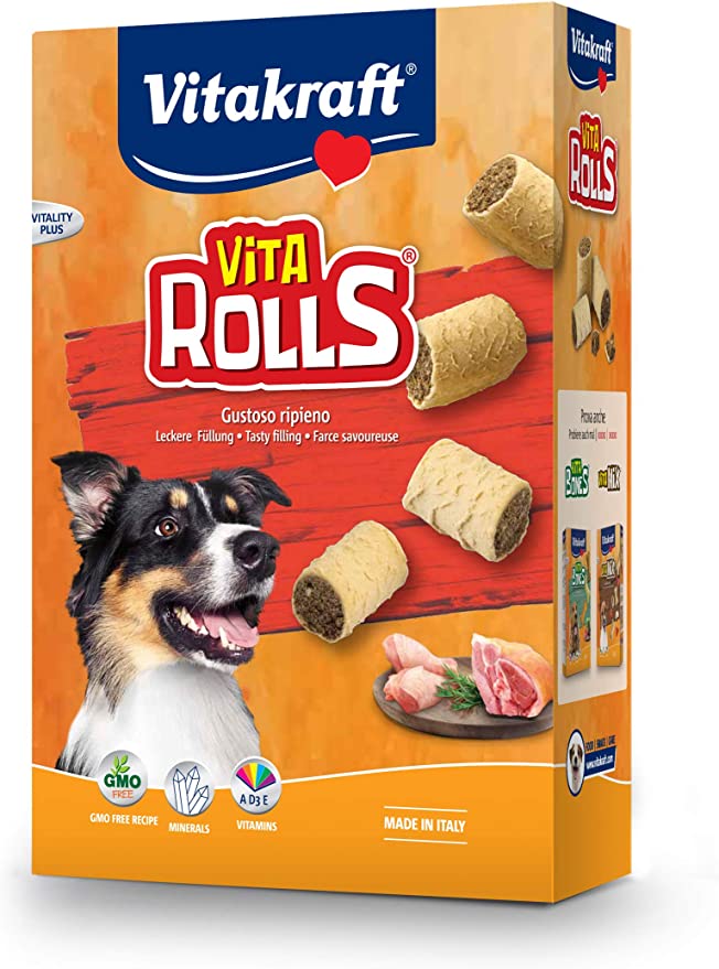 Vitakraft Vita Rolls - Meaty Dog Treat - 400g